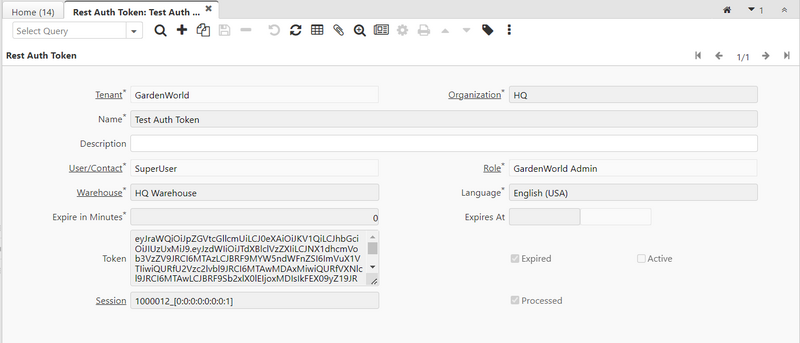 Rest Auth Token